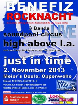 Veranstaltungsplakat BENEFIZ ROCKNACHT 2013